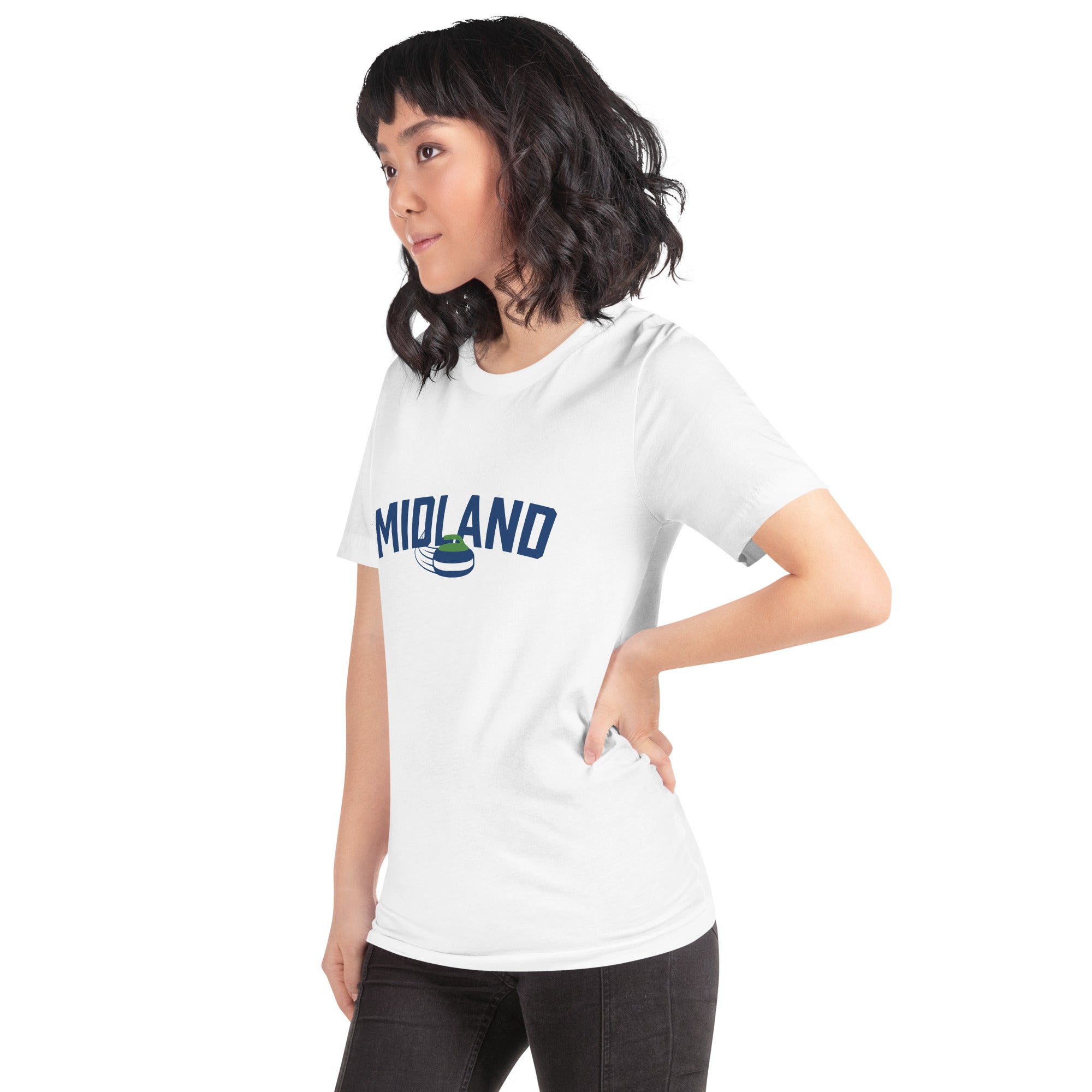 Midland Curling Club Big Block Letters Unisex t-shirt - Broomfitters