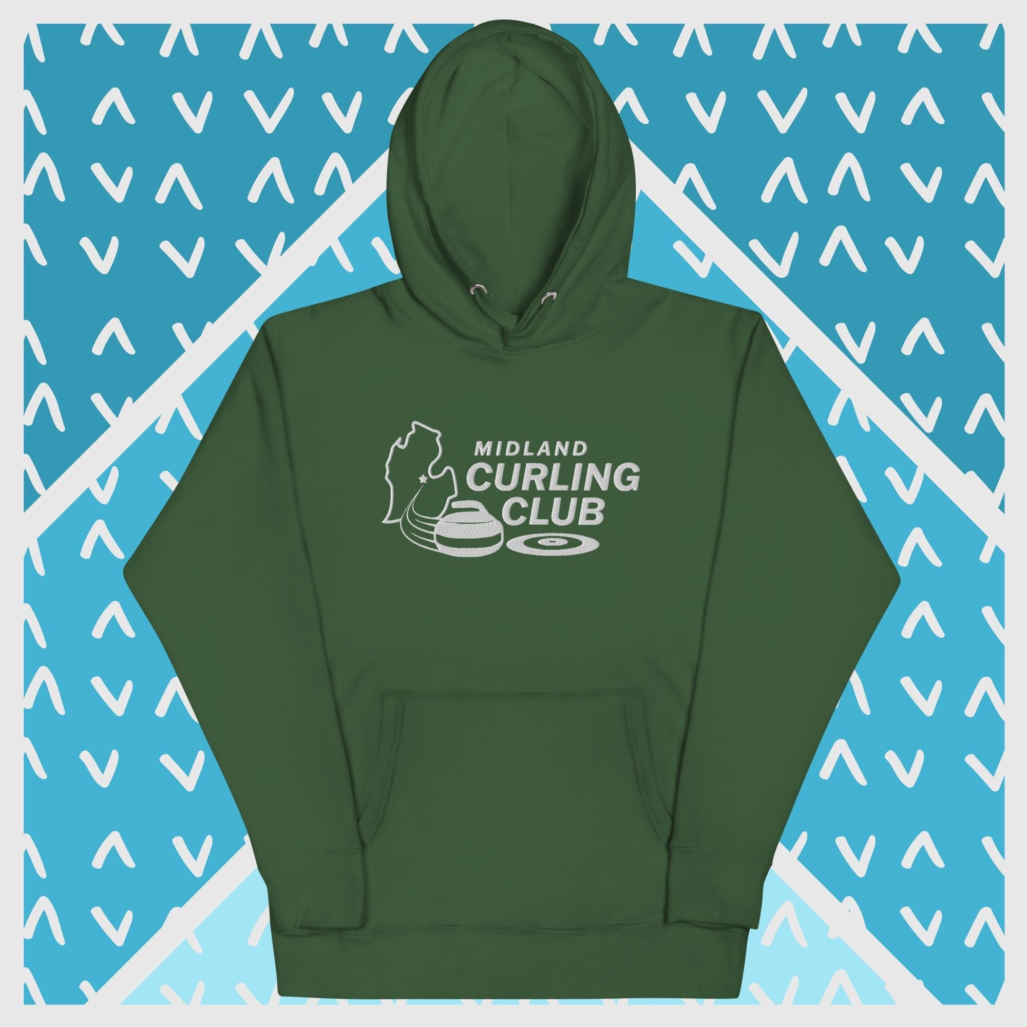 Midland Curling Club Embroidered Hoodie - Broomfitters