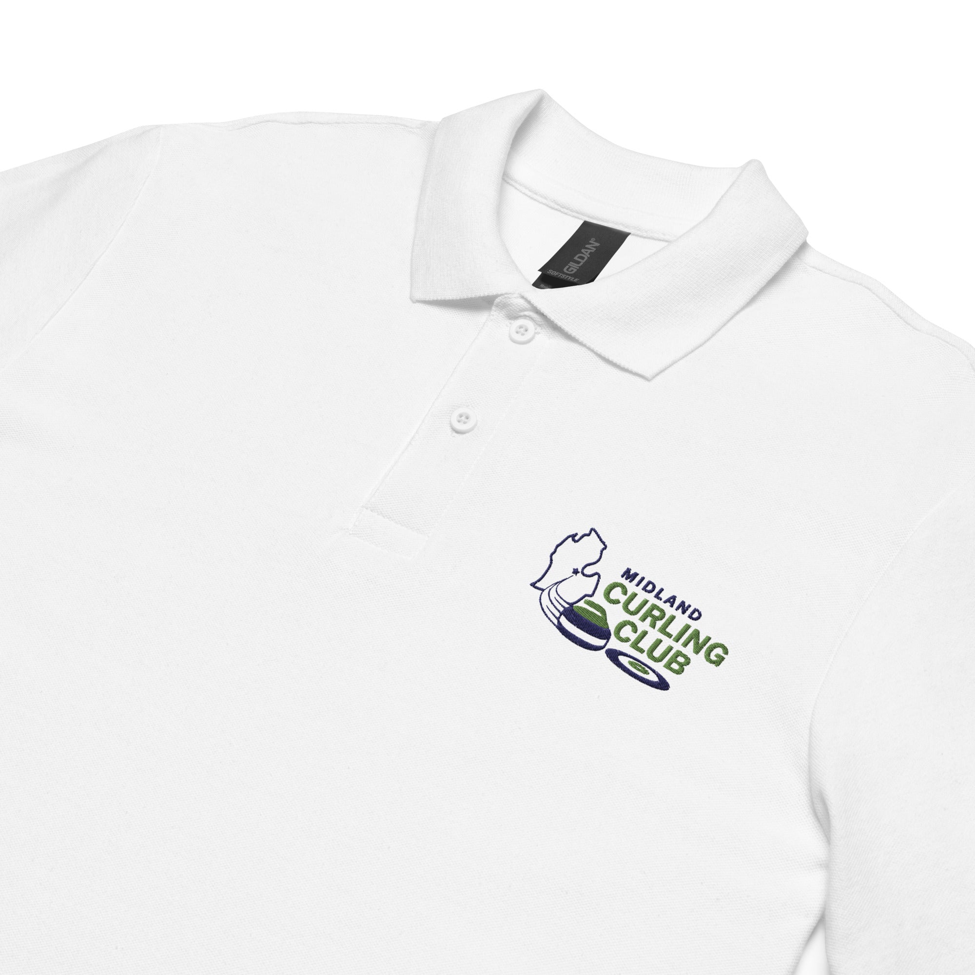 Midland Curling Club logo polo - Broomfitters