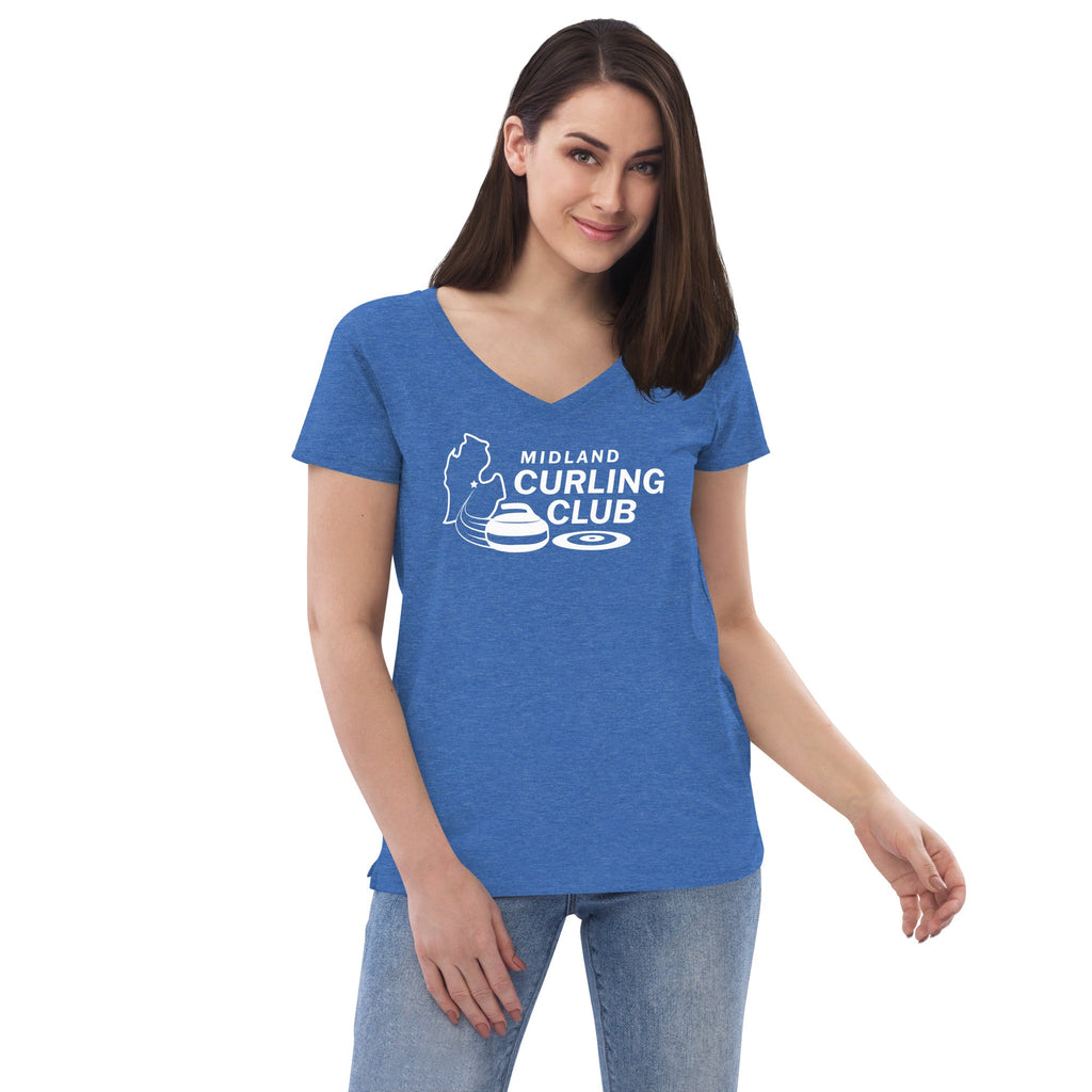 Midland women's v-neck logo t-shirt - Broomfitters