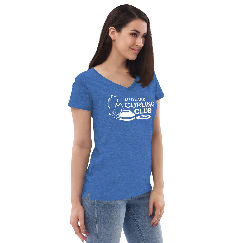 Midland women's v-neck logo t-shirt - Broomfitters