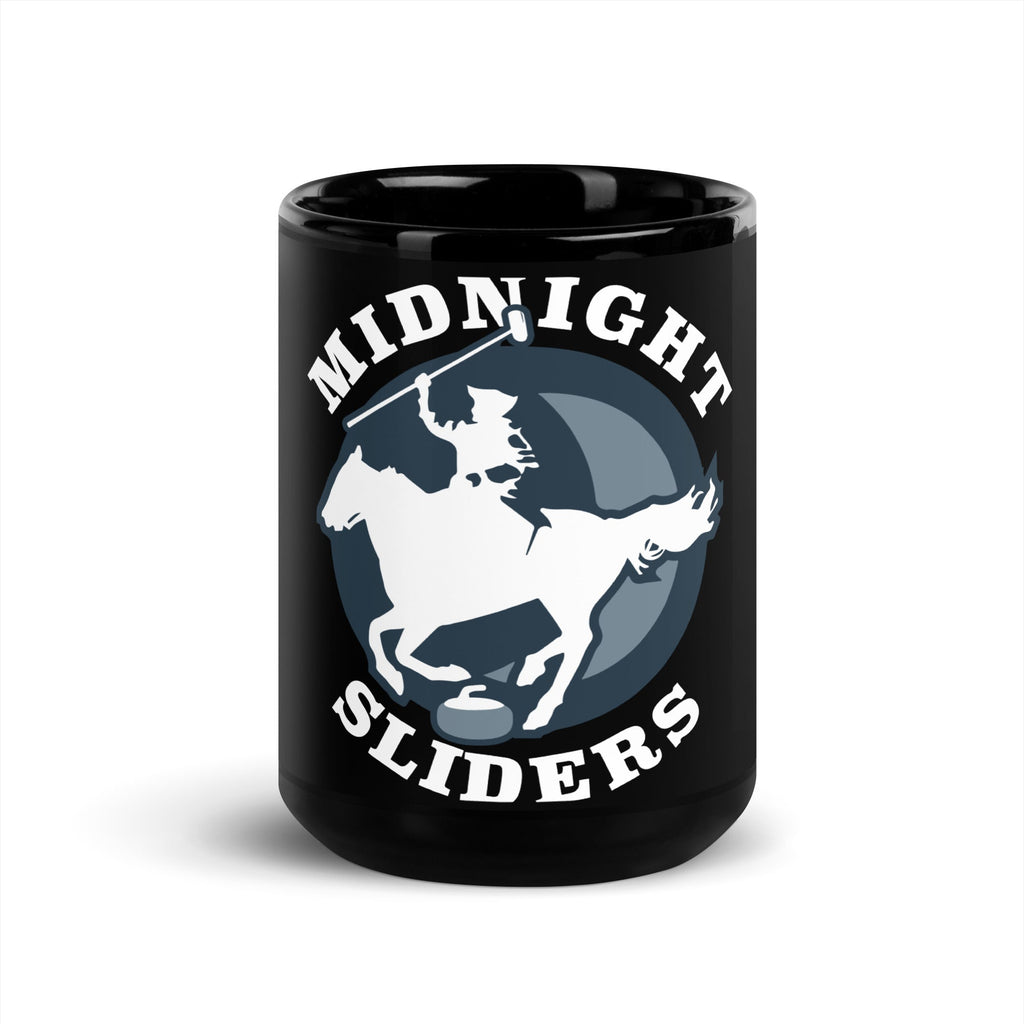 Midnight Sliders Black Glossy Mug - Broomfitters