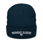 Midnight Sliders Ribbed knit beanie - Broomfitters