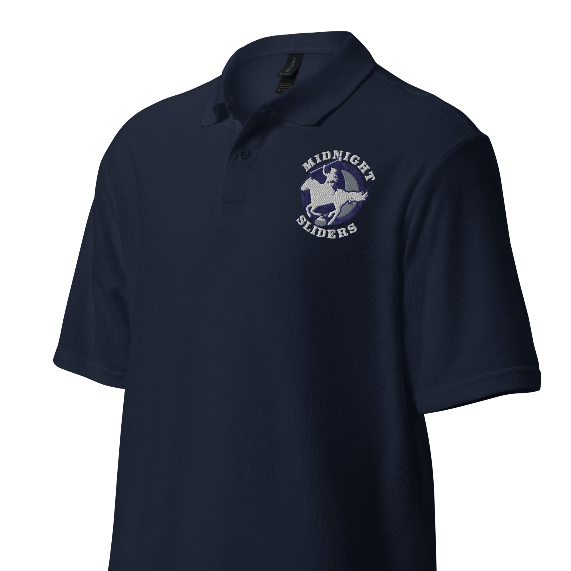 Midnight Sliders Unisex pique polo shirt - Broomfitters