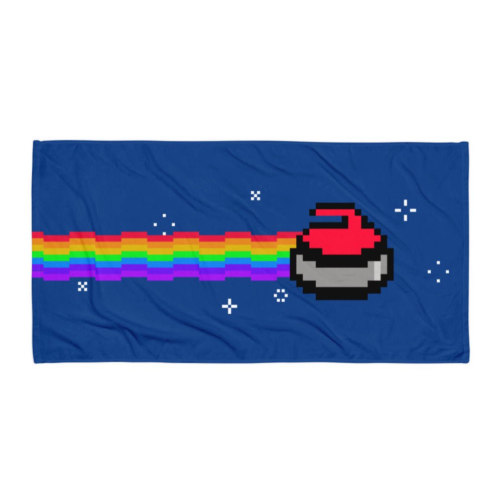 Nyan Curl Beach Towel - Broomfitters