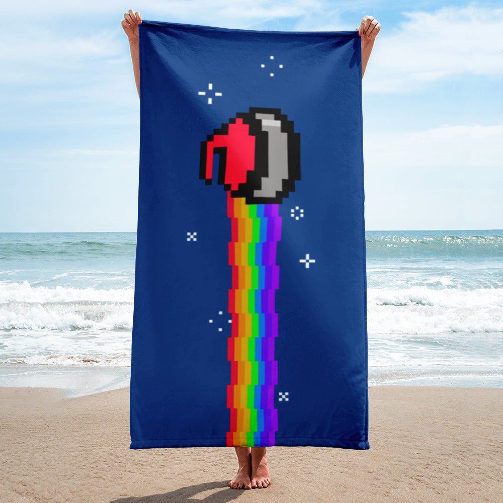 Nyan Curl Beach Towel - Broomfitters