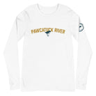 Pawcatuck River Curling Block Text Unisex Long Sleeve Tee - Broomfitters