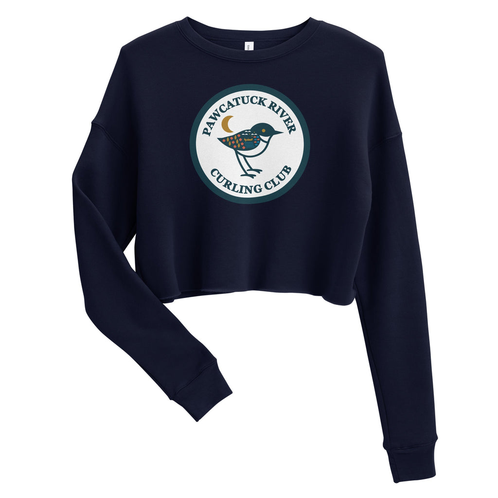 Pawcatuck River Curling Club Crop Sweatshirt - Broomfitters