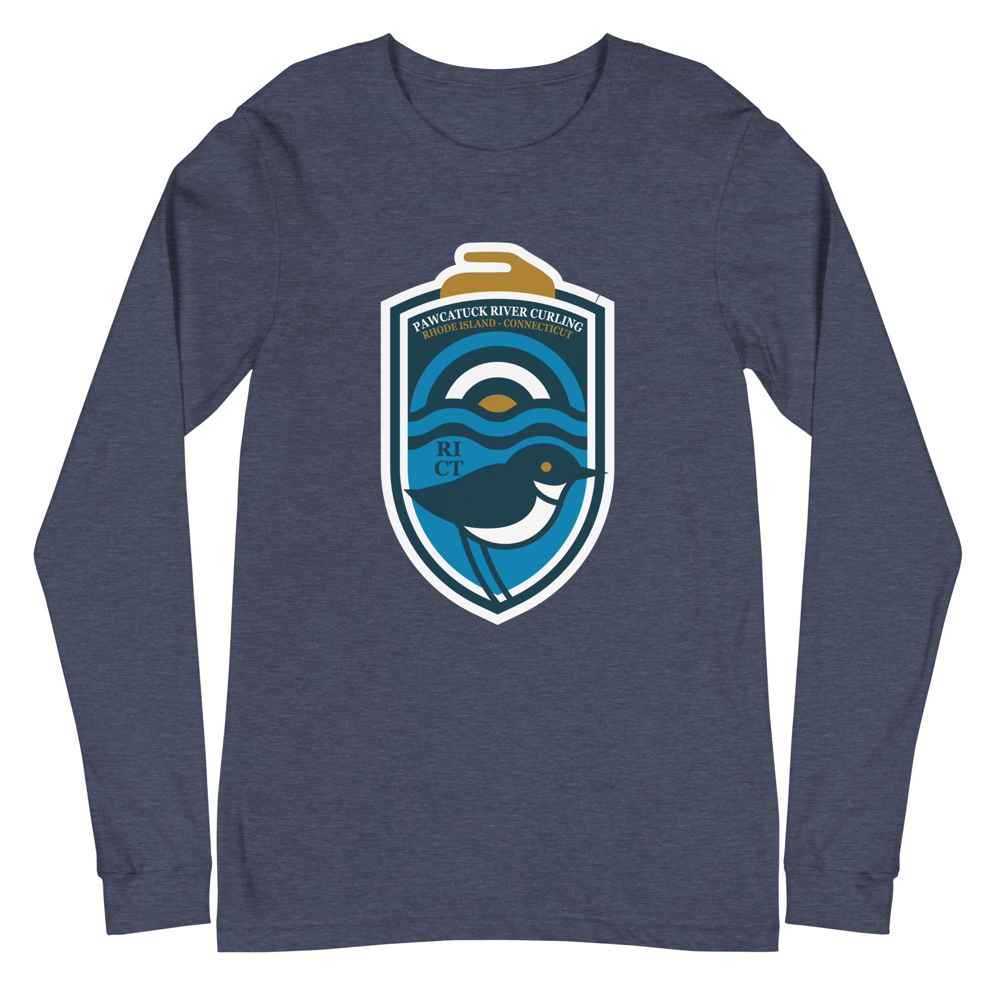 Pawcatuck River Curling Club - Fighting Plovers Unisex Long Sleeve Tee - Broomfitters