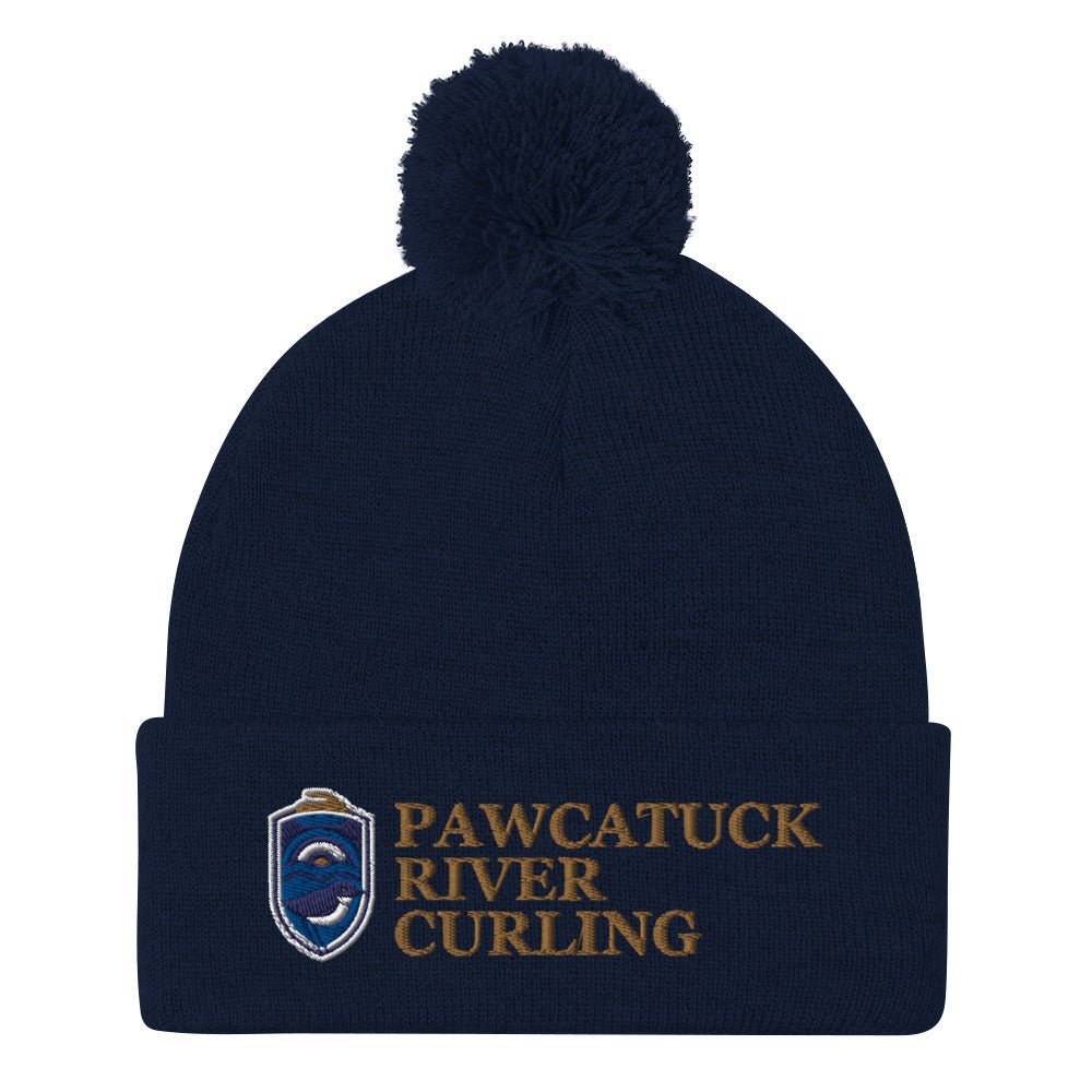 Pawcatuck River Curling Pom-Pom Beanie - Broomfitters