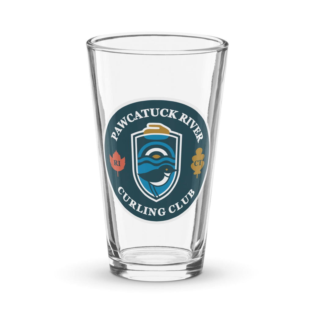 Pawcatuck River Curling Shaker pint glass - Broomfitters
