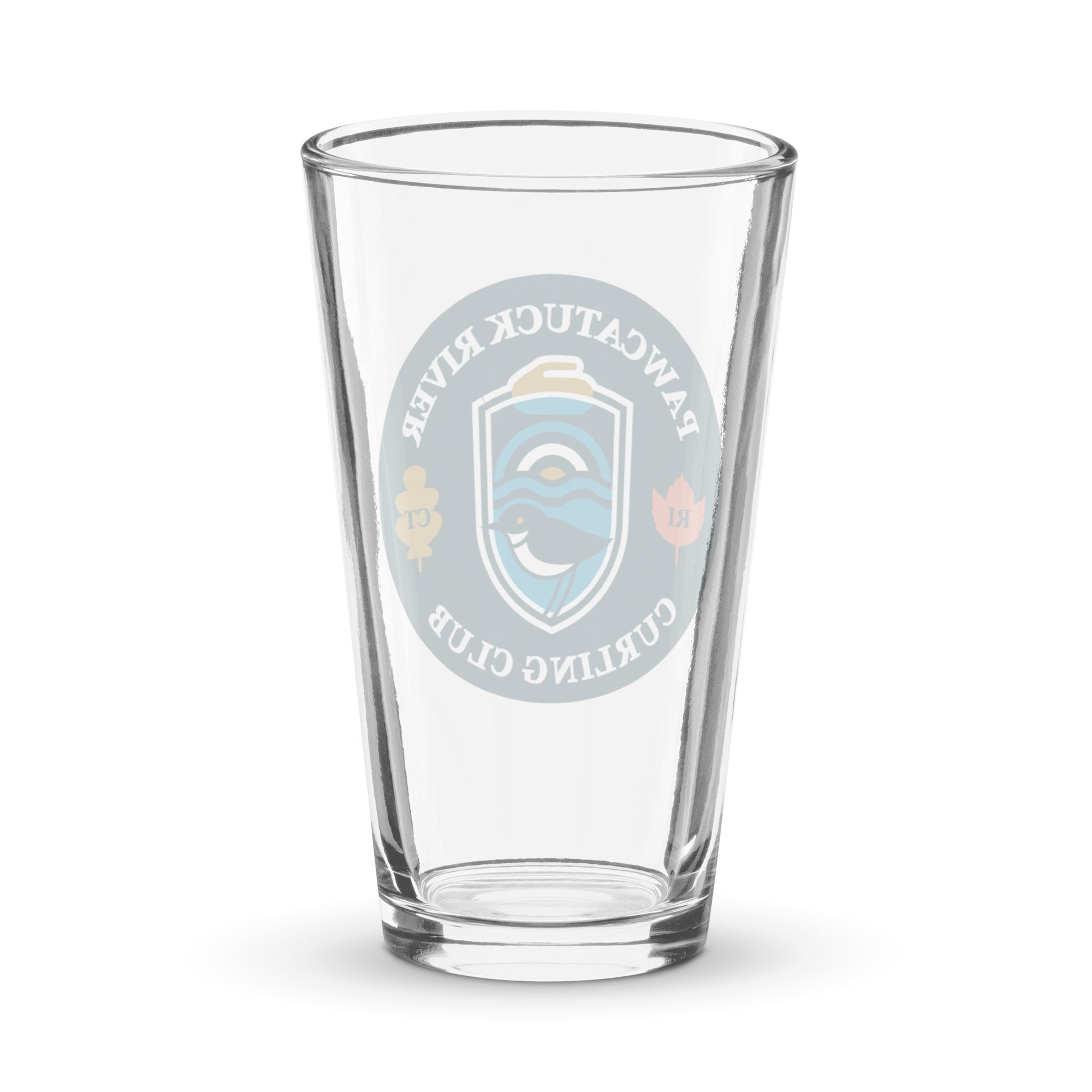 Pawcatuck River Curling Shaker pint glass - Broomfitters