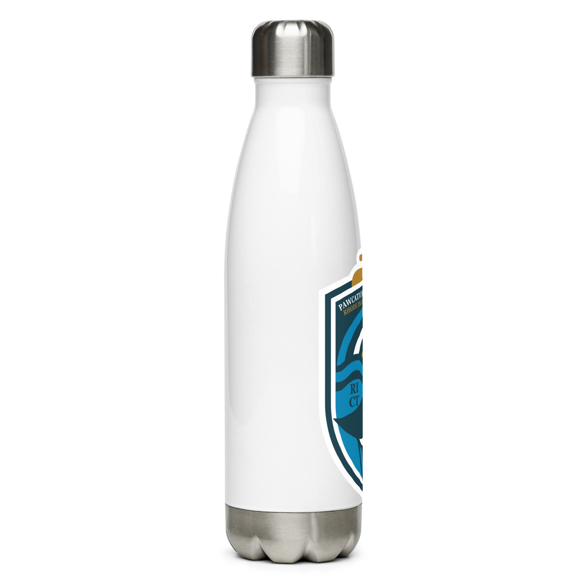 Pawcatuck River Curling Stainless steel water bottle - Broomfitters