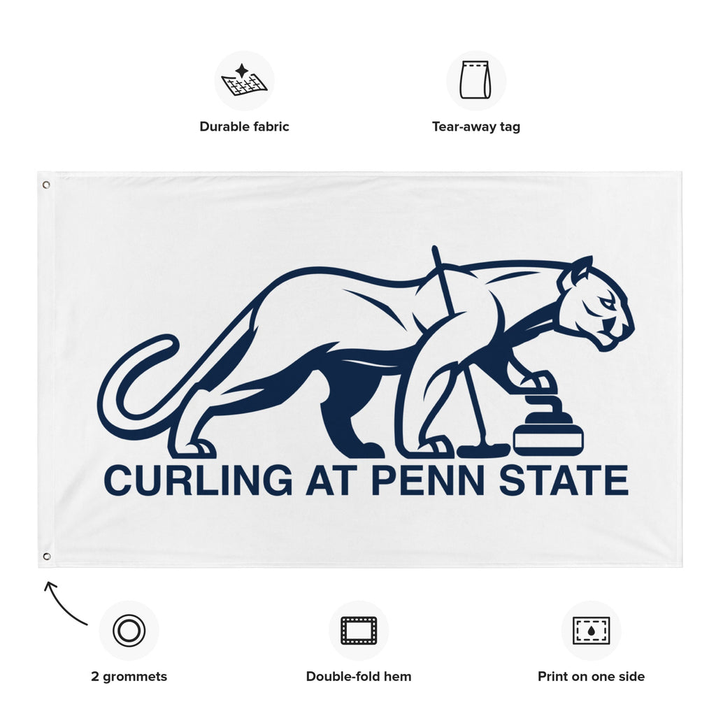 Penn State Curling Club Flag - Broomfitters