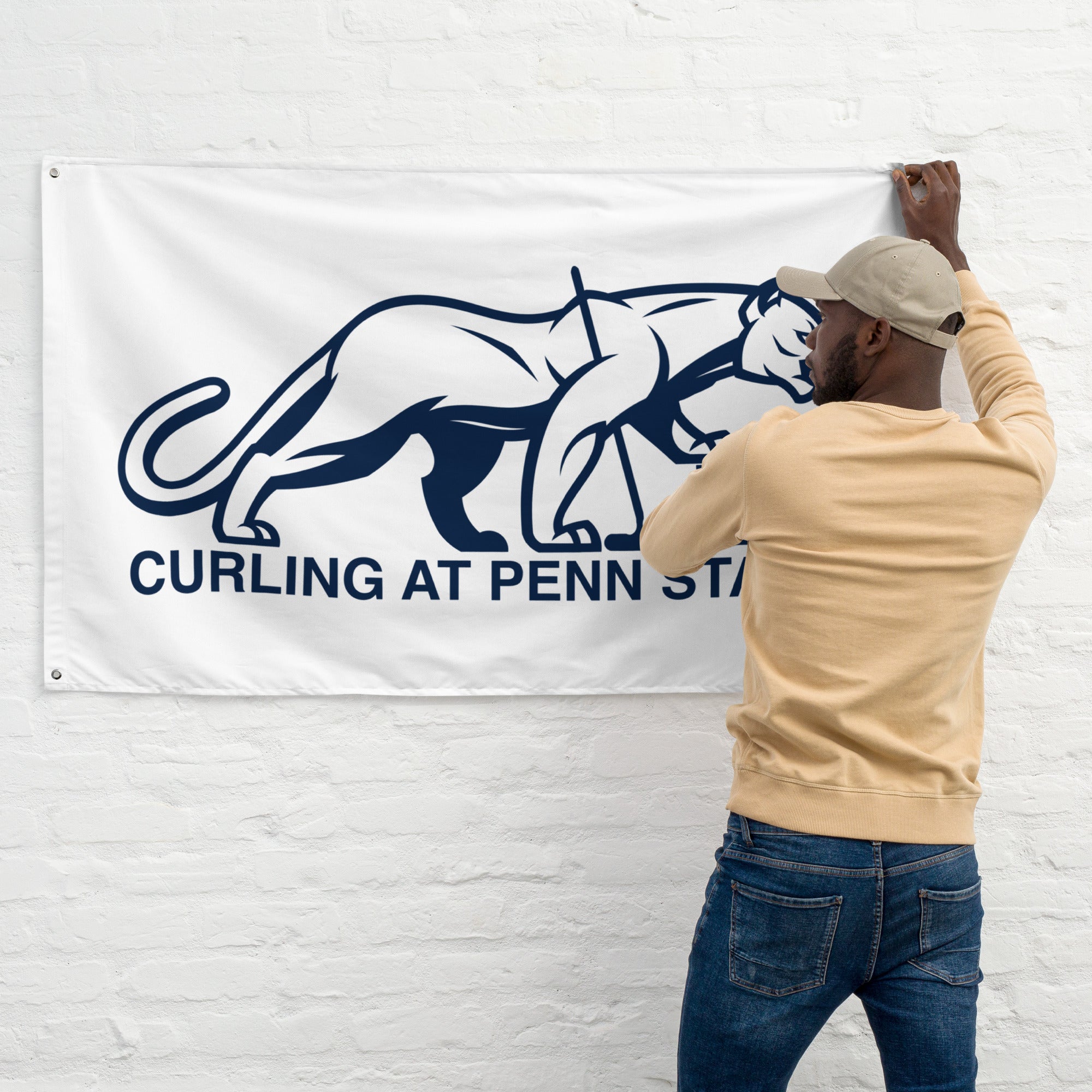 Penn State Curling Club Flag - Broomfitters