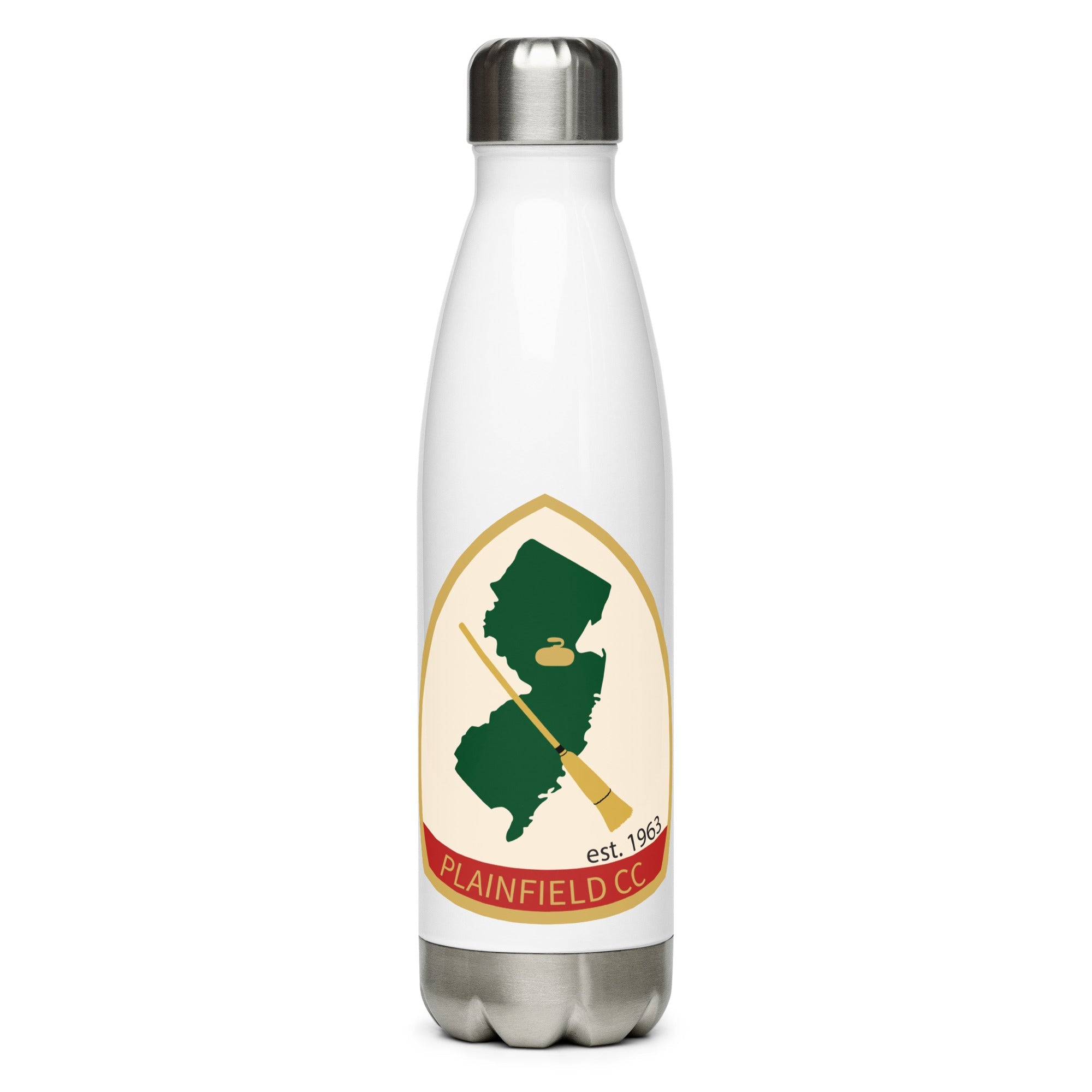 Plainfield Curling Club stainless steel water bottle - Broomfitters