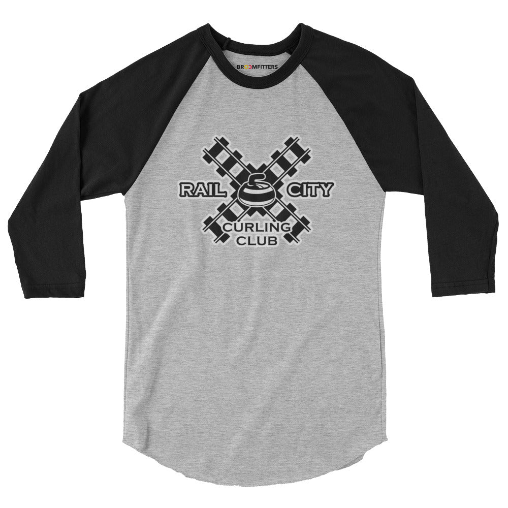 Rail City Curling Club 3/4 sleeve raglan shirt - Broomfitters