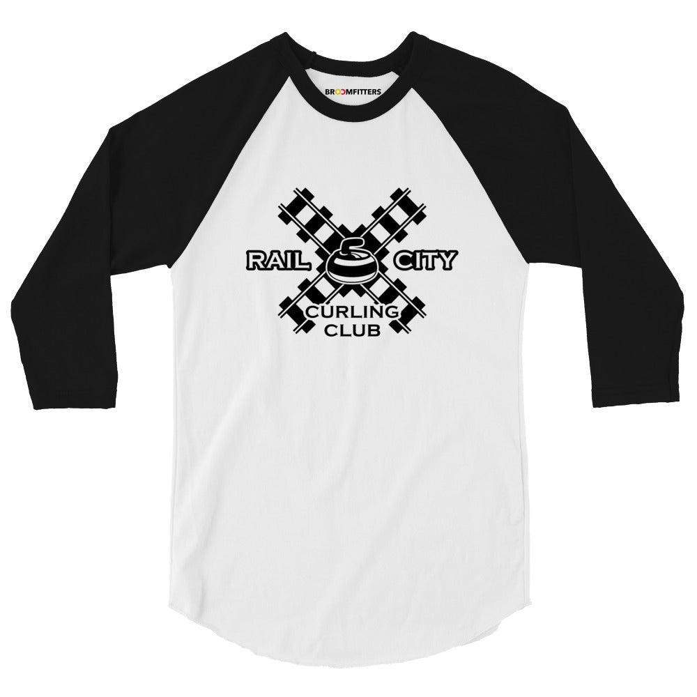 Rail City Curling Club 3/4 sleeve raglan shirt - Broomfitters