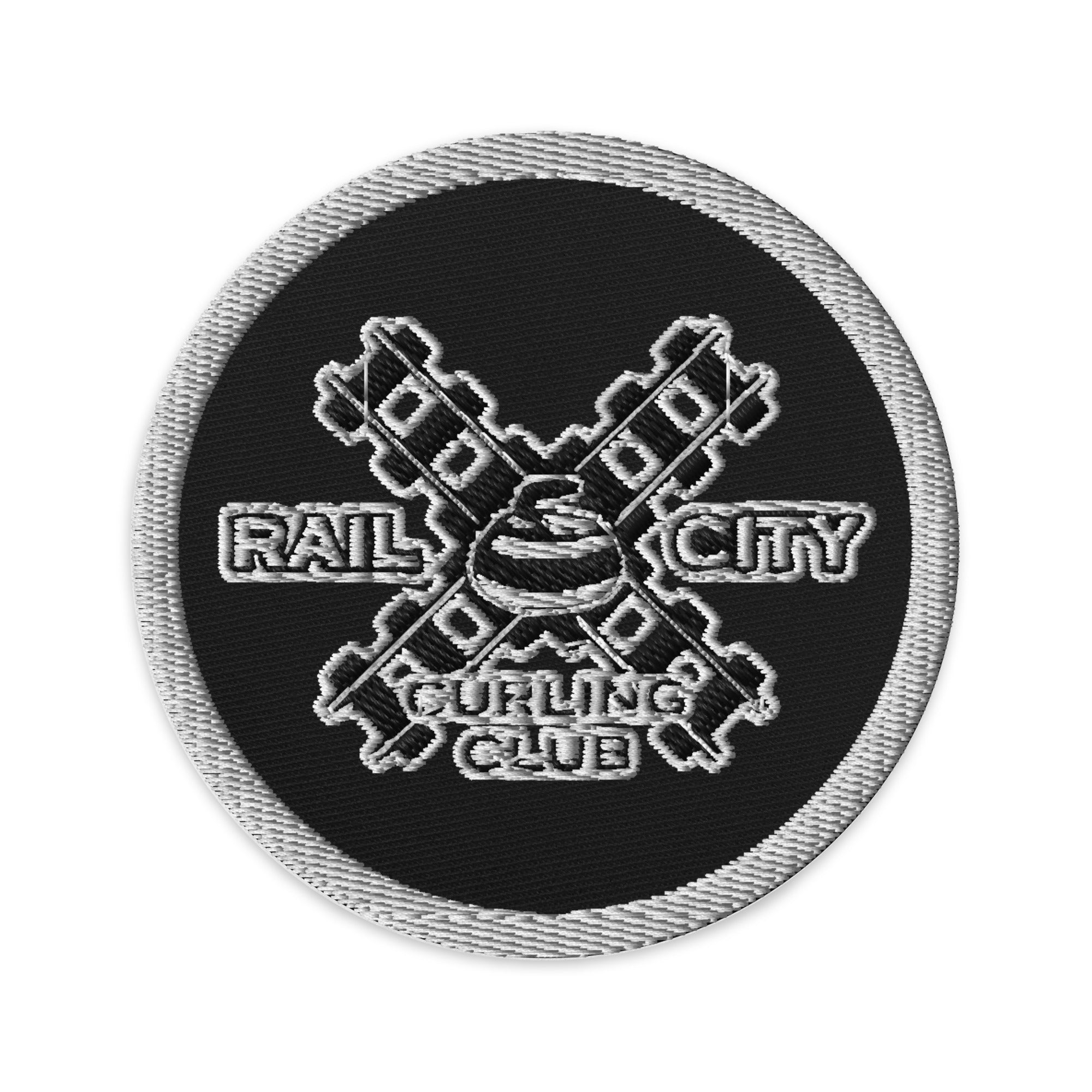 Rail City Curling Club embroidered patch - Broomfitters