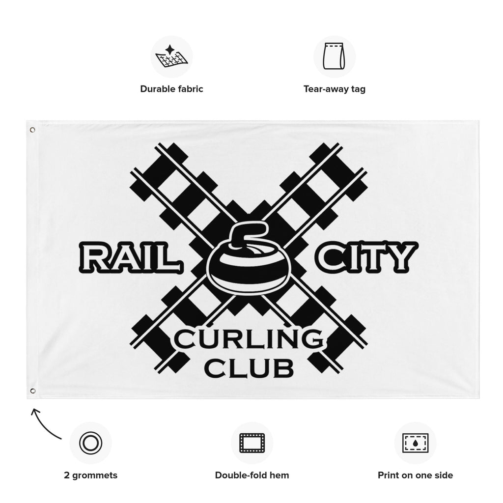 Rail City Curling Club Flag - Broomfitters