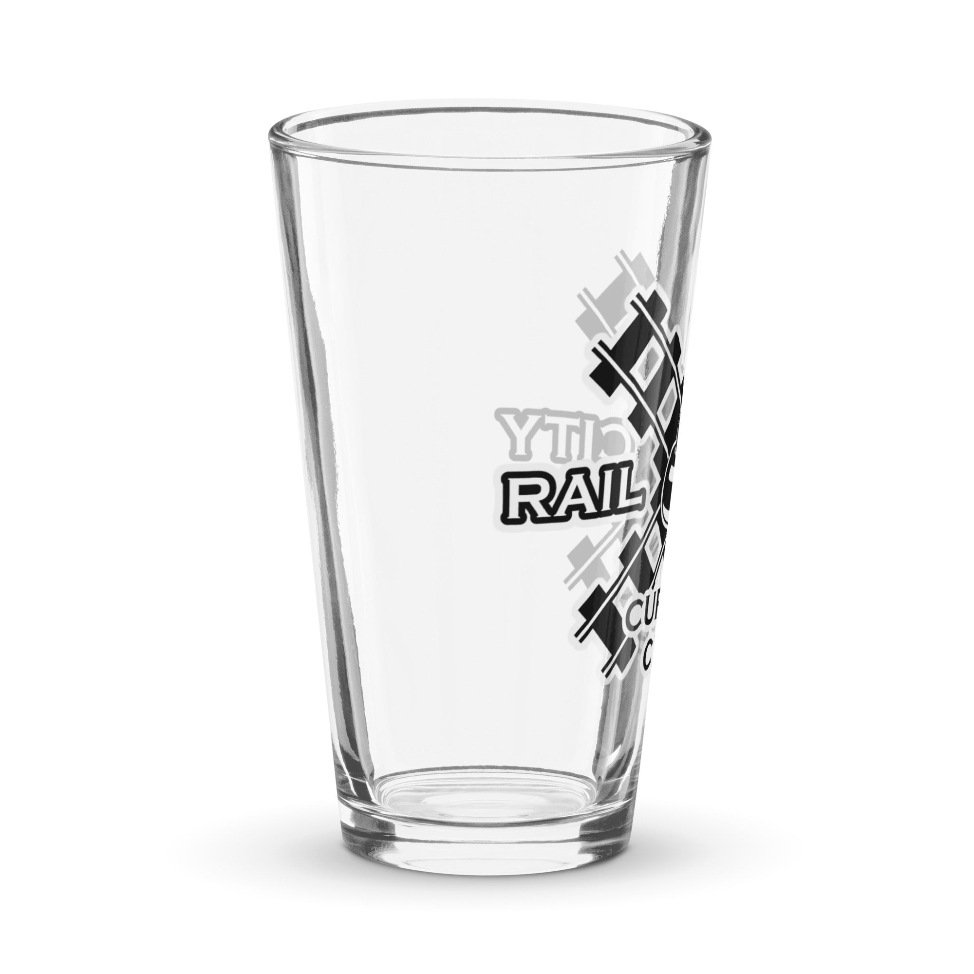 Rail City Curling Club pint glass - Broomfitters