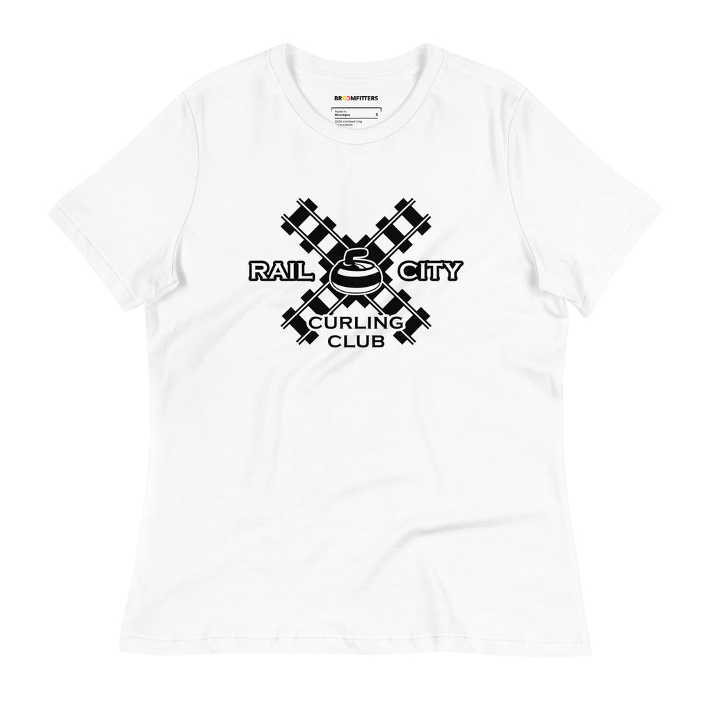Rail City Curling Club women's Relaxed T-Shirt - Broomfitters