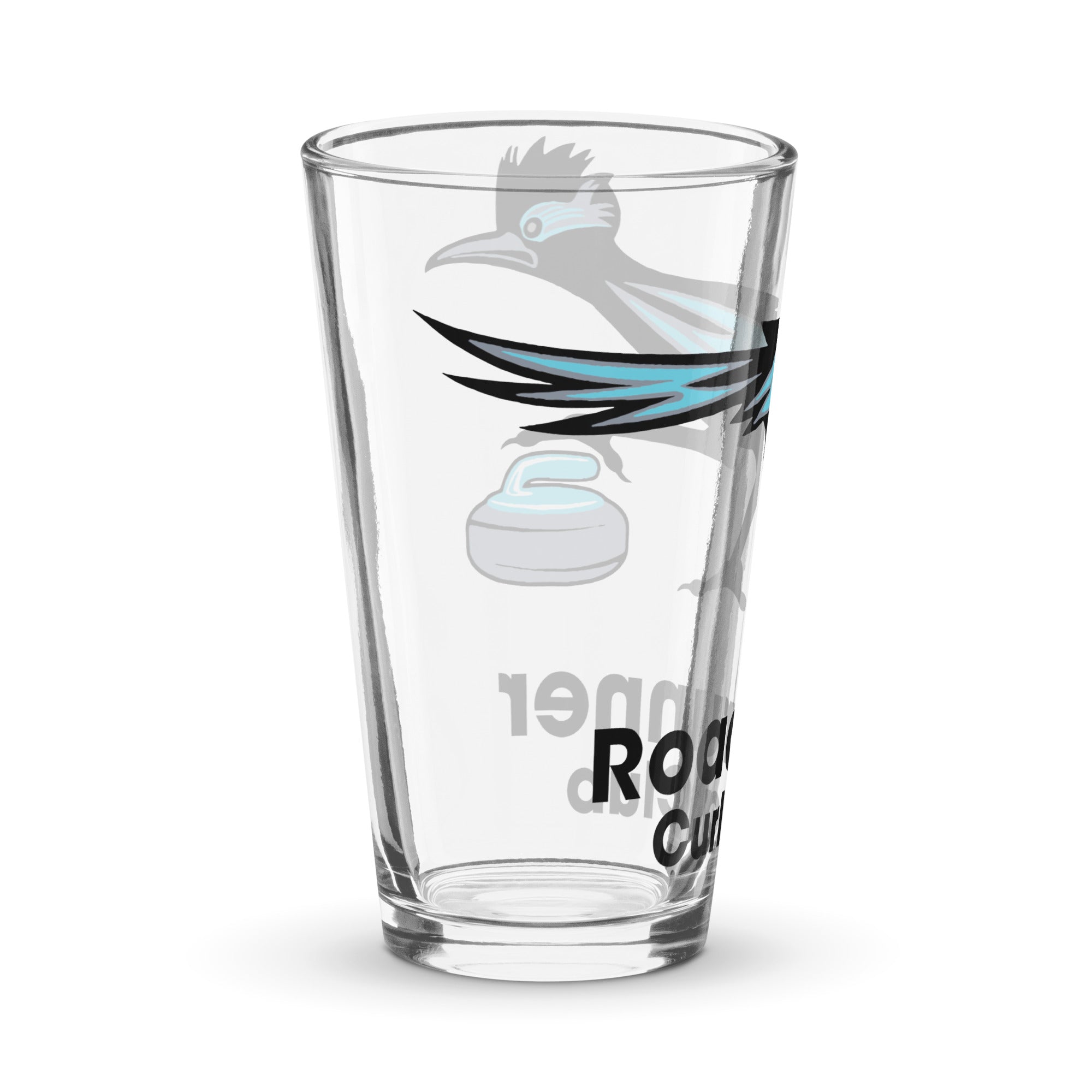 Roadrunner Curling Club Shaker pint glass - Broomfitters