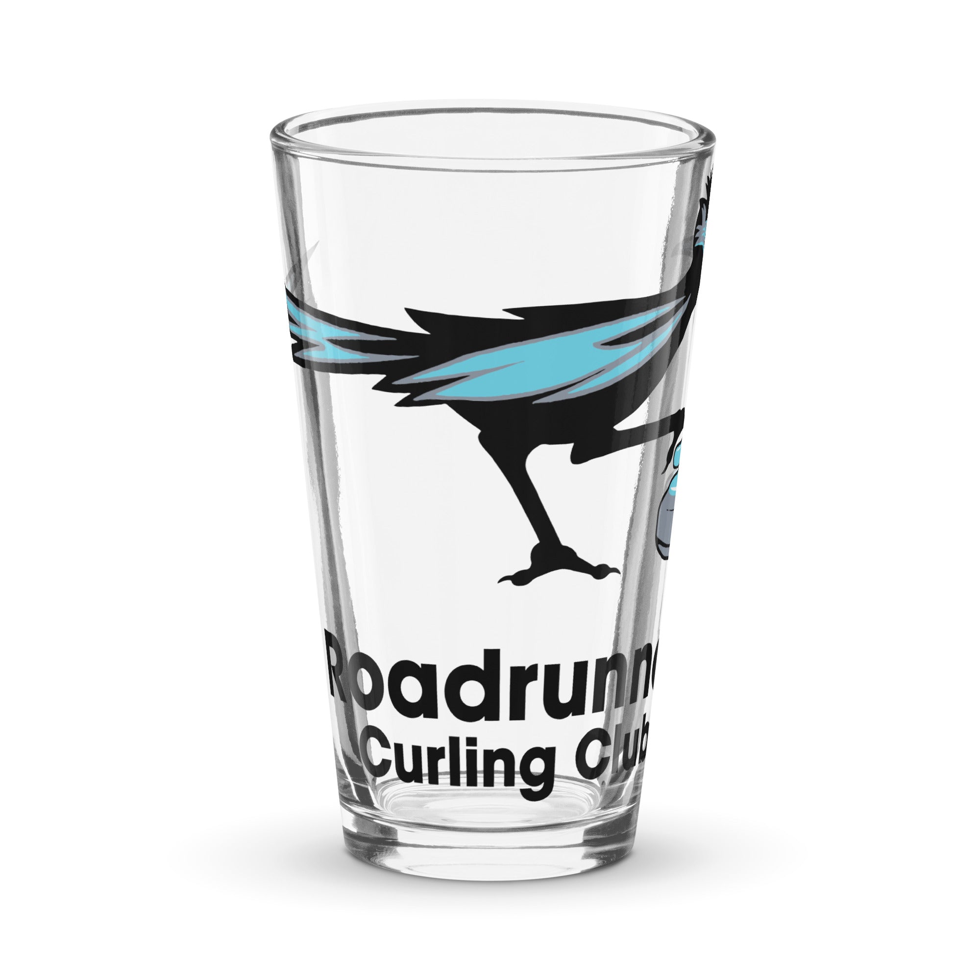 Roadrunner Curling Club Shaker pint glass - Broomfitters