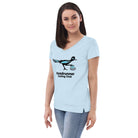 Roadrunner Curling Club Women’s recycled v-neck t-shirt - Broomfitters