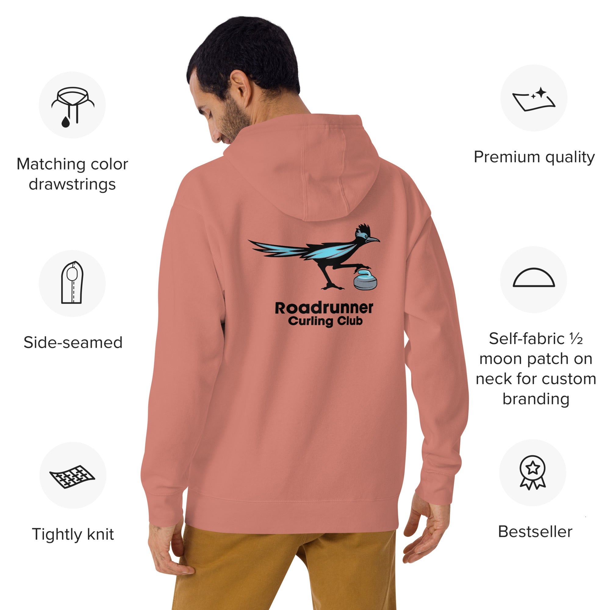 Roadrunner Rusty Embroidered Hoodie - Broomfitters