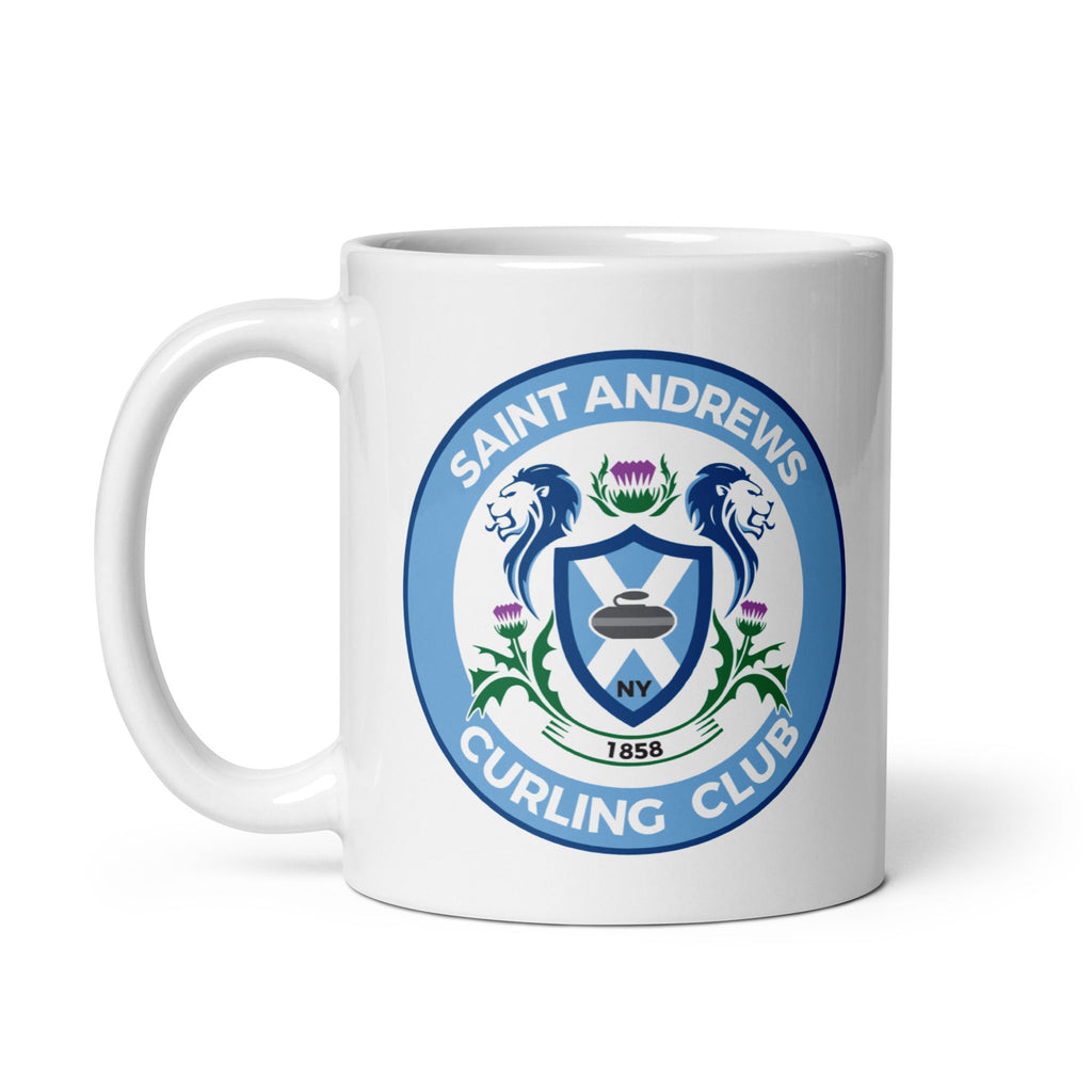 SAINT ANDREWS CURLING CLUB White glossy mug - Broomfitters