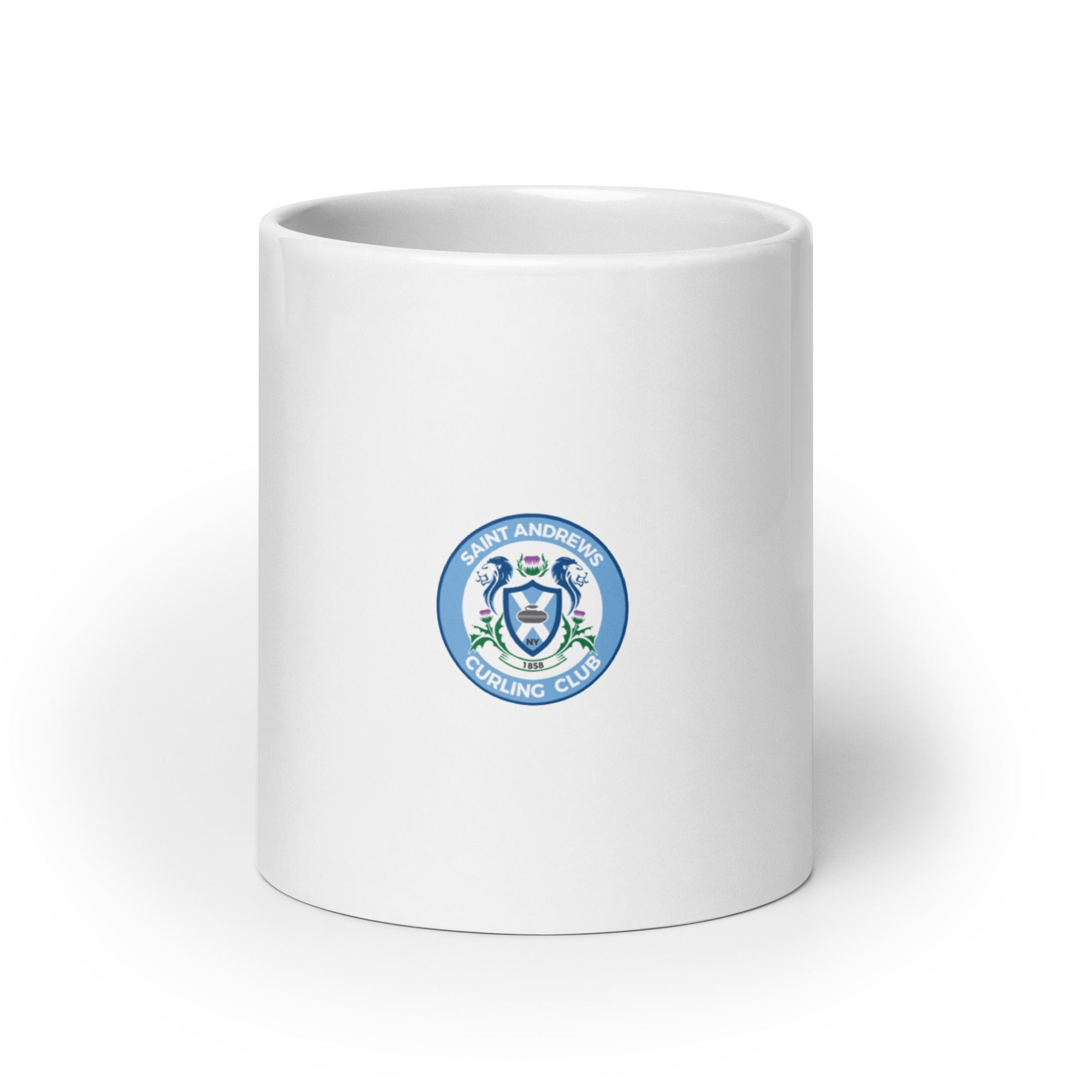 SAINT ANDREWS CURLING CLUB White glossy mug - Broomfitters