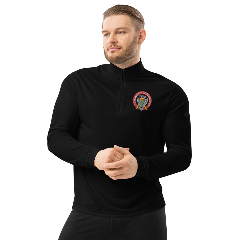 Schenectady Curling Club Adidas Quarter zip pullover - Broomfitters