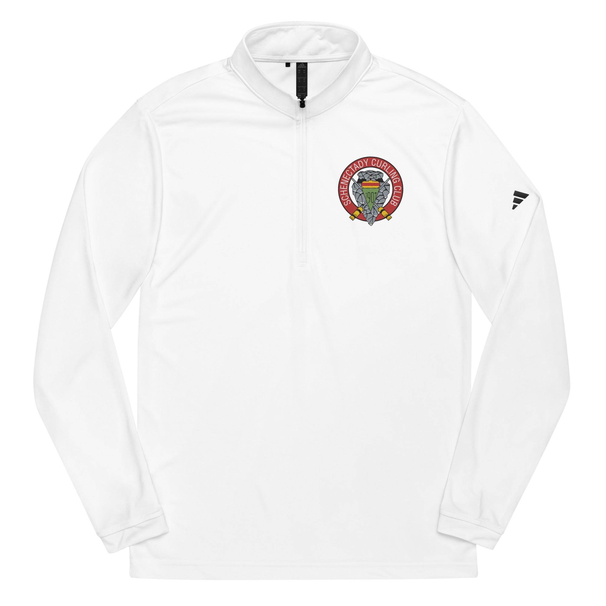 Schenectady Curling Club Adidas Quarter zip pullover - Broomfitters