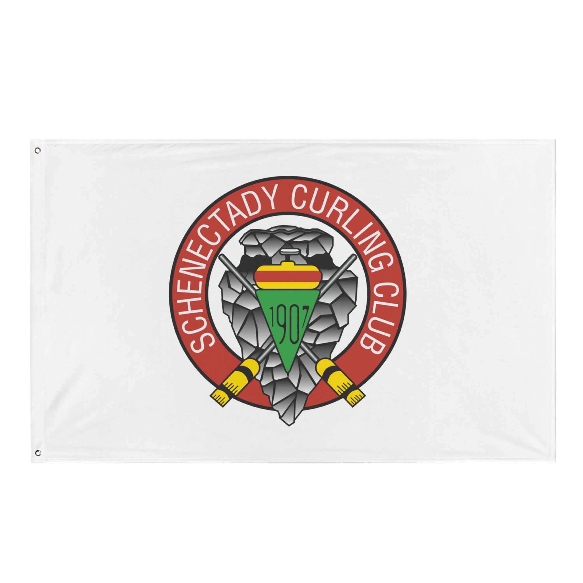 Schenectady Curling Club Flag - Broomfitters