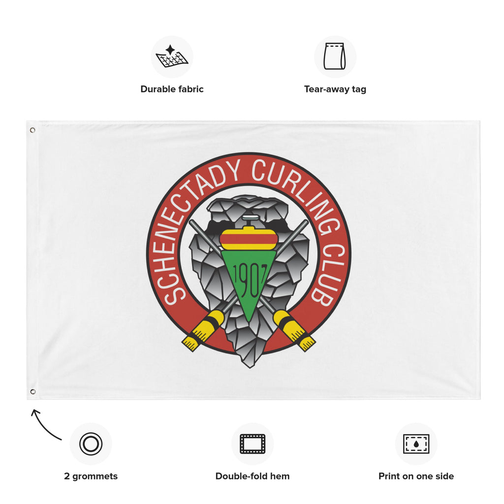 Schenectady Curling Club Flag - Broomfitters