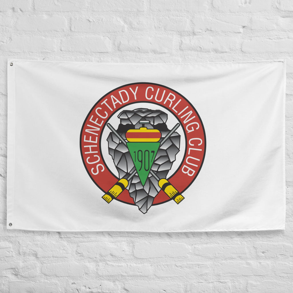 Schenectady Curling Club Flag - Broomfitters