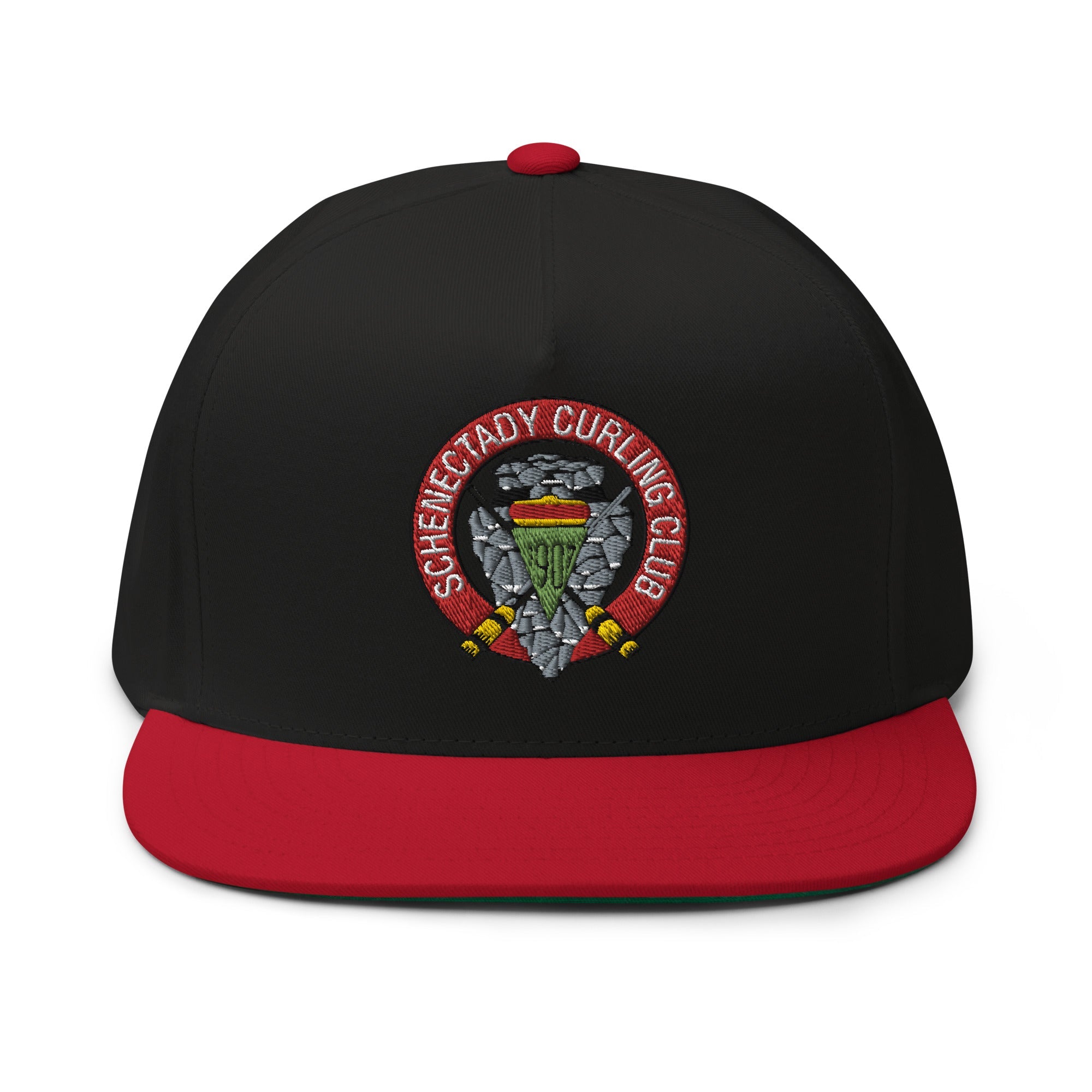 Schenectady Curling Club Flat Bill Cap - Broomfitters