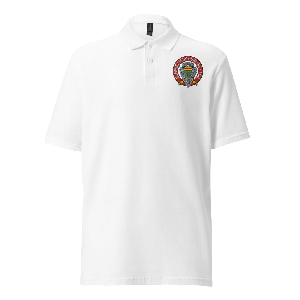 Schenectady Curling Club pique polo shirt (unisex) - Broomfitters