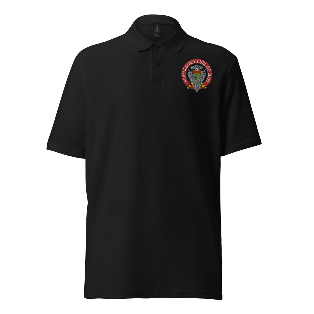 Schenectady Curling Club pique polo shirt (unisex) - Broomfitters