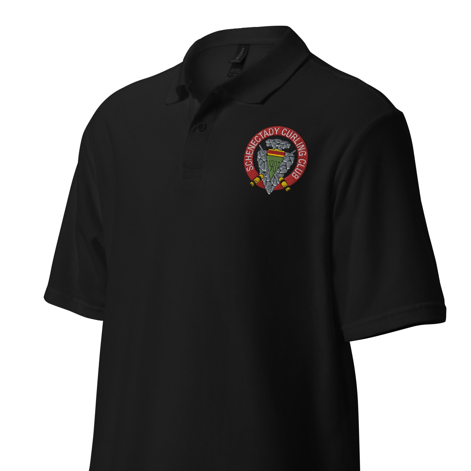 Schenectady Curling Club pique polo shirt (unisex) - Broomfitters