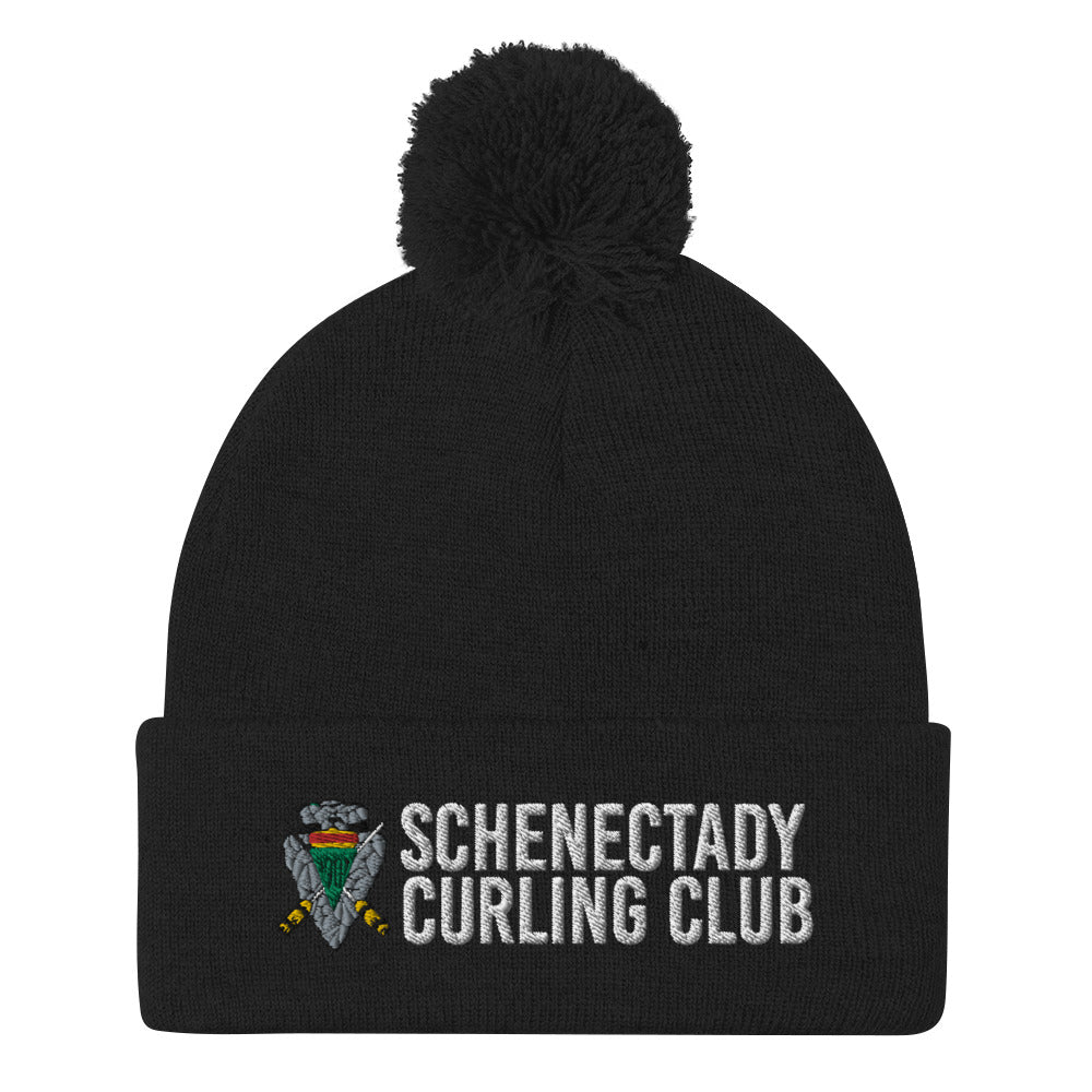 Schenectady Curling Club Pom-Pom Beanie - Broomfitters