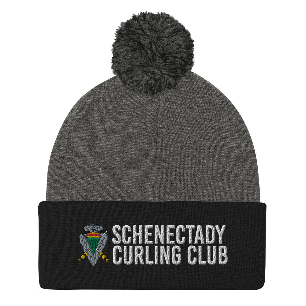 Schenectady Curling Club Pom-Pom Beanie - Broomfitters