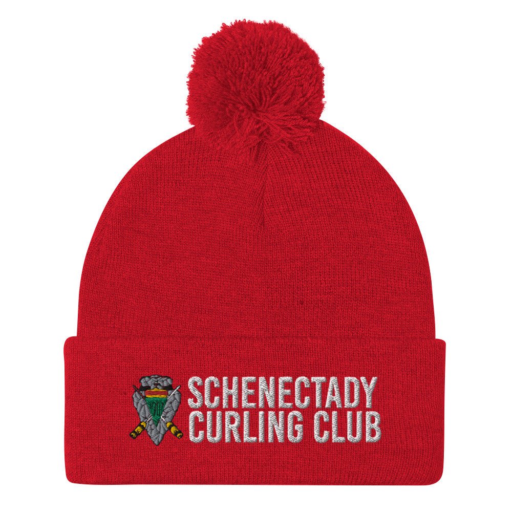 Schenectady Curling Club Pom-Pom Beanie - Broomfitters