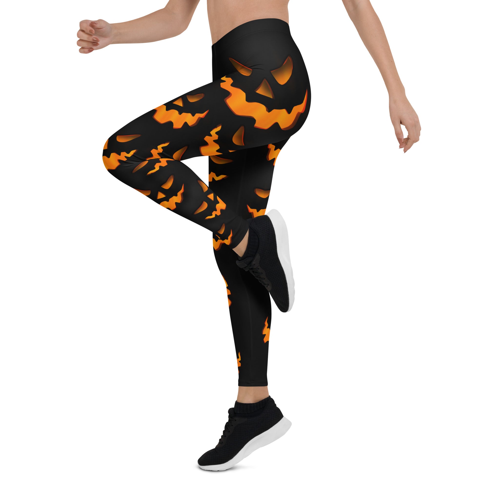 Spooky Pumpkin Halloween Leggings - Broomfitters