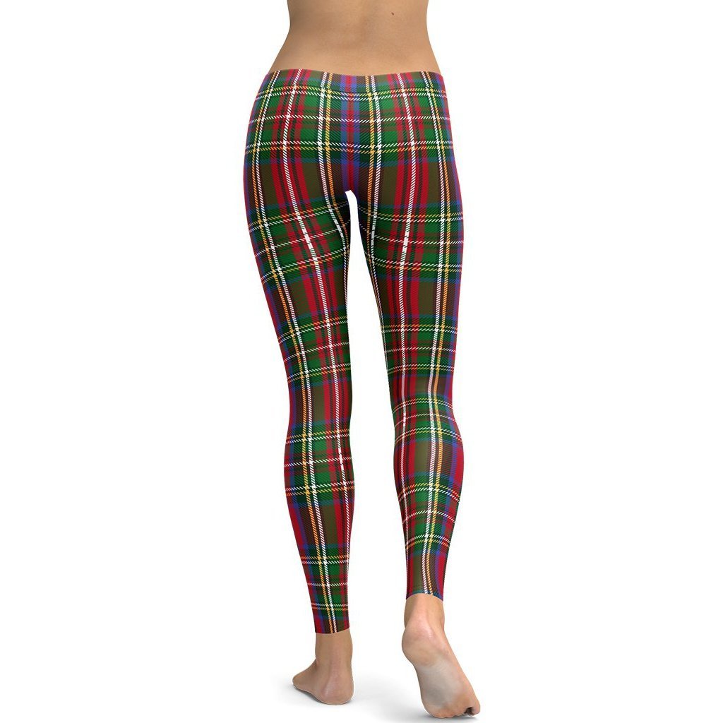 Tartan Christmas Leggings - Broomfitters