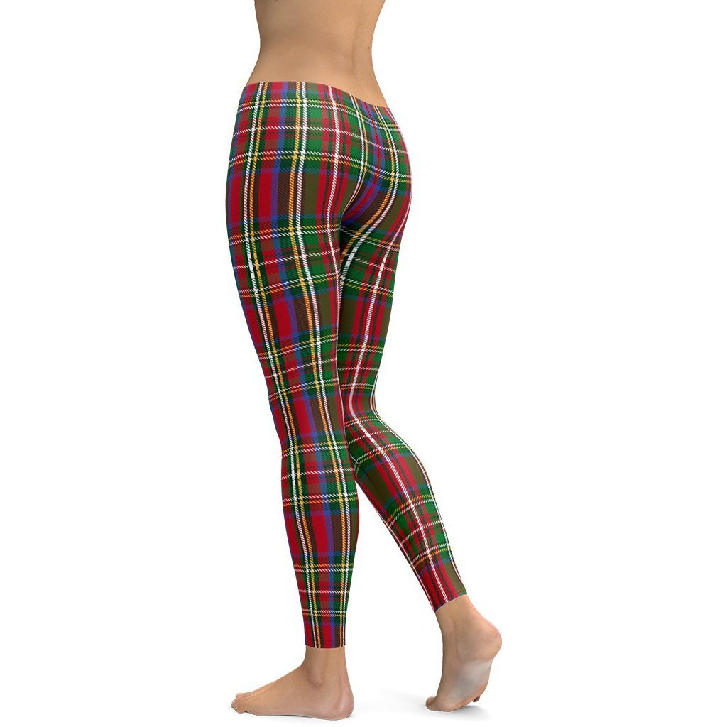 Tartan Christmas Leggings - Broomfitters