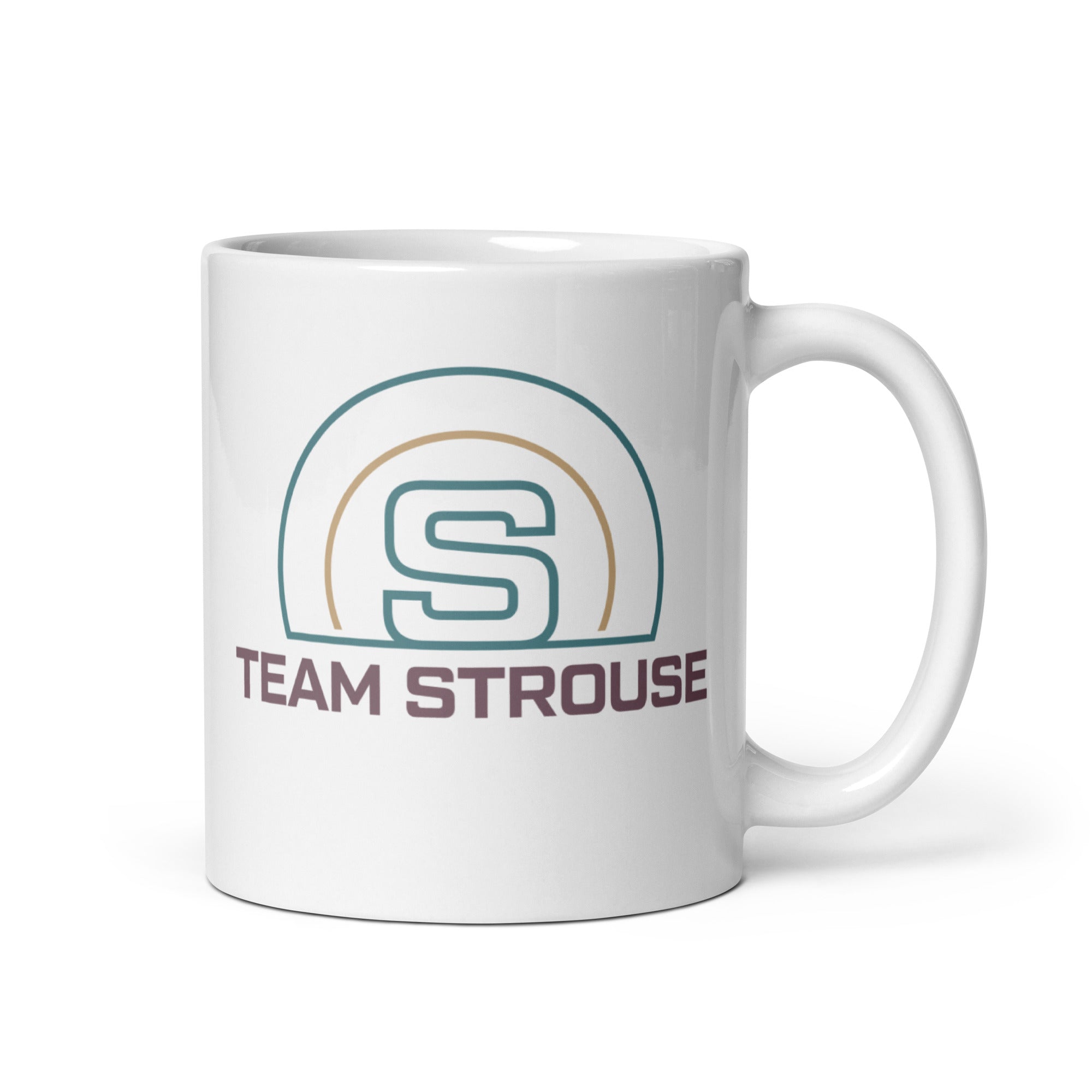 TEAM STROUSE White glossy mug - Broomfitters