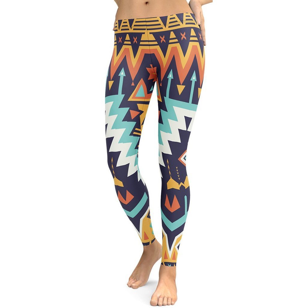 Tribal Print Leggings - Broomfitters