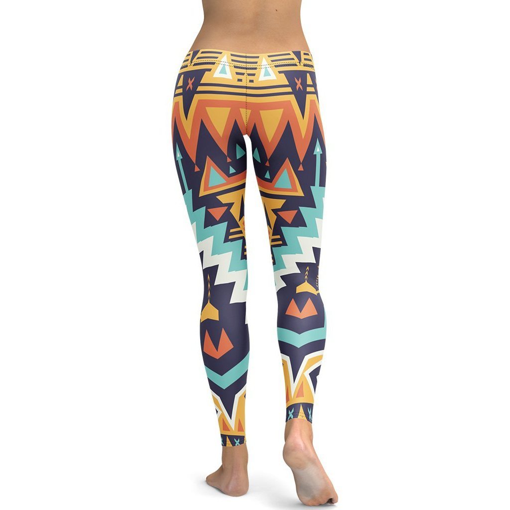 Tribal Print Leggings - Broomfitters